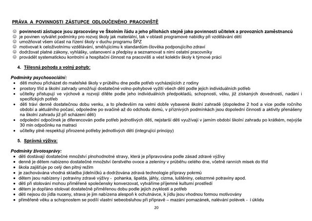 Školní vzdělávací program pro předškolní vzdělávání